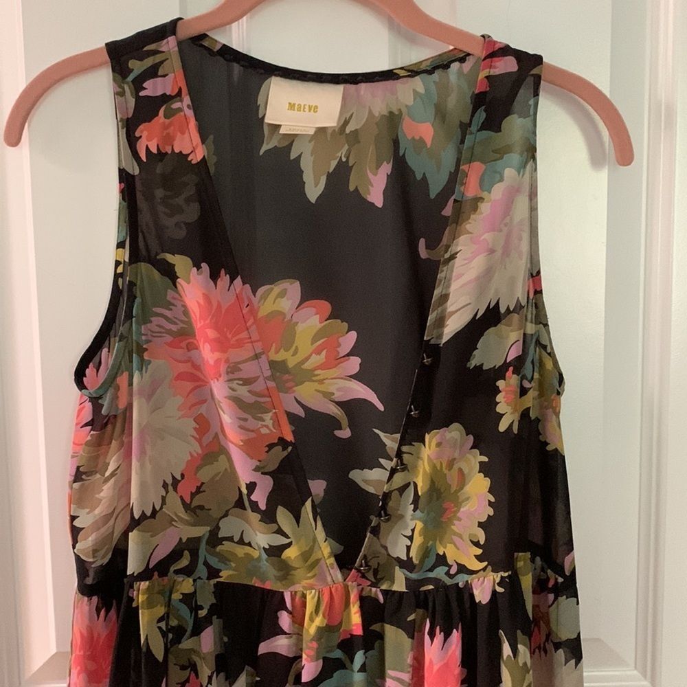 Anthropologie Maeve Violetta Floral Babydoll Dress - Picture 5 of 5